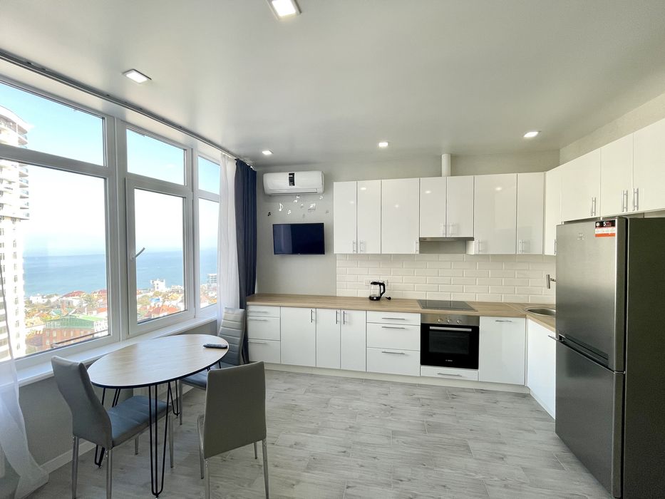 Студия люкс посуточно с панорамным видом на море — ЖК 45 Жемчужина, 15 этаж, Аркадия — Аркадия Одесса